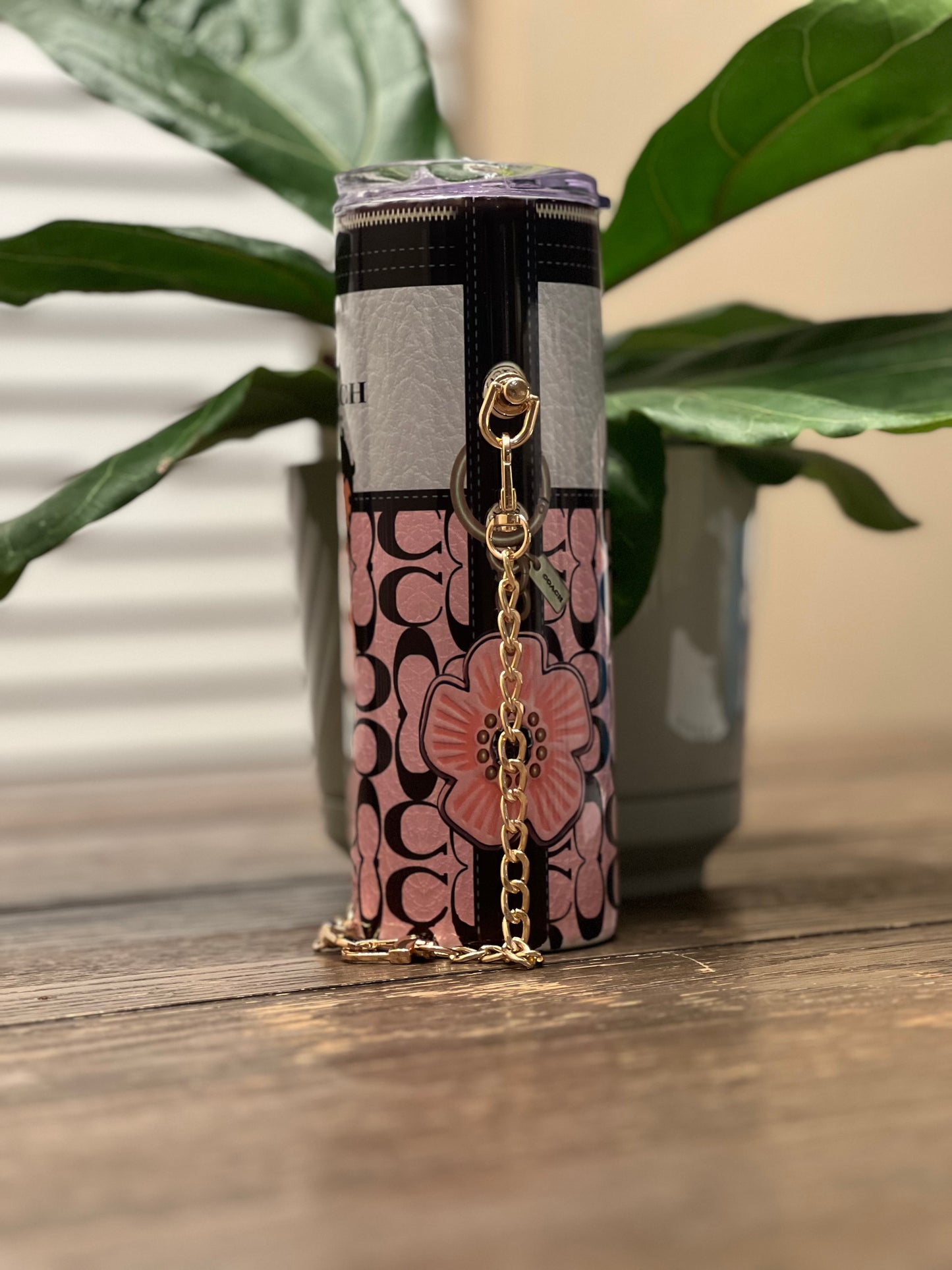 Betty Boop Coach with Gold Chain Tumbler